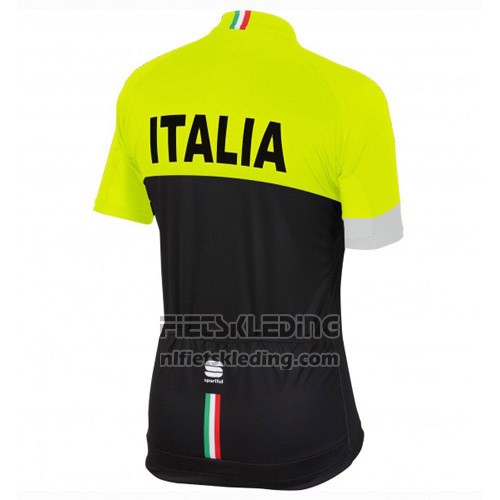2016 Fietskleding Italie Zwart en Geel Korte Mouwen en Koersbroek